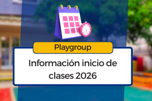 Playgroup: listas de curso e información para el inicio de clases.