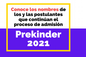 Conoce los nombres de los y las postulantes que continúan en el proceso de admisión.